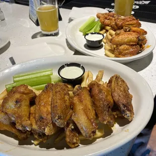Chicken wings and beer