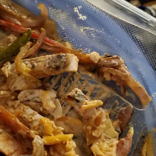  close up of a chicken dish