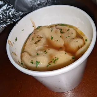 Carryout French onion soup