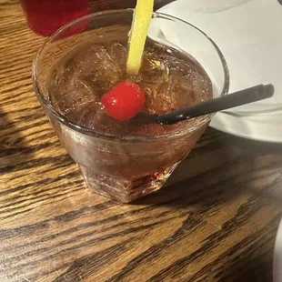 Cocktail- amaretto, other stuff