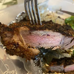 I requested medium rare. This is neither medium nor rare. The moo is nearly gone from this cow.