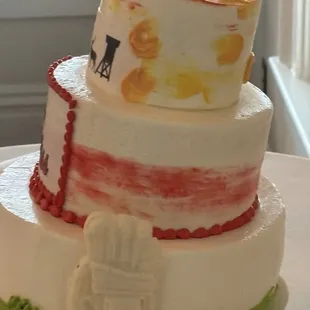 The leaning tower of ole Miss. because I. The heat cake was falling over