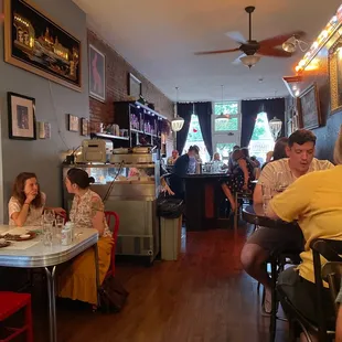 Back bar view sitting at a hightop