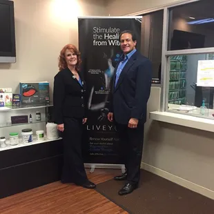 The waiting area at the doctor's office.