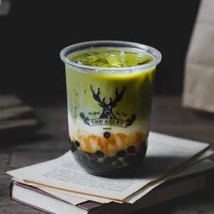 Matcha Brown Sugar Deerioca Milk