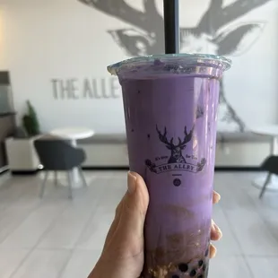 Ube Brown Sugar Deerioca Creme Brulee