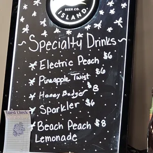 Specialty dranks as of 5-31-2024