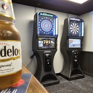 Modelo beer and 2 x nice clean new flip BullShooter boards