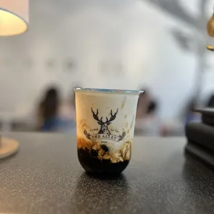 Brown sugar crème brûlée boba