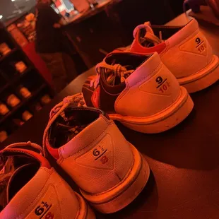 Shoe Rentals.  His and hers.