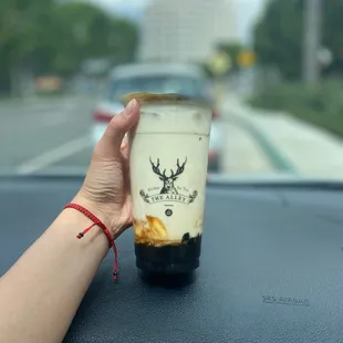 Brown Sugar Creme Brûlée Deerioca Milk