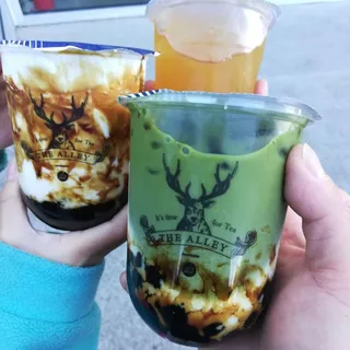 Matcha Brown Sugar Boba Milk