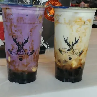 Ube Brown Sugar Creme Brulee Boba Milk