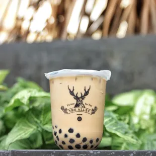Royal no. 9 milk tea with boba