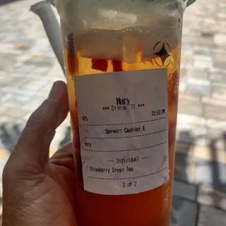 Strawberry Green Tea