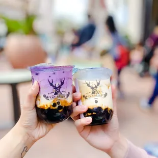 Ube Creme Brûlée &amp; Brown Sugar Deerioca Creme Brûlée Milk | IG @smn.eats