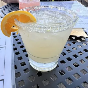 El Jefe margarita with citrus salt