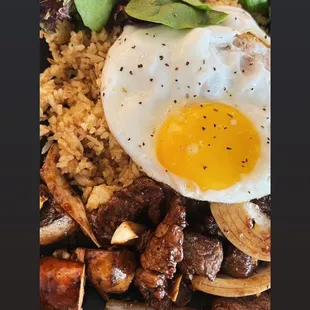 The Wok with shaken beef tenderloin