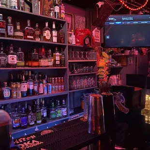 Behind the bar