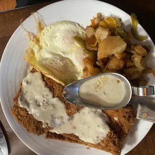Chicken Fried Steak and Eggs
