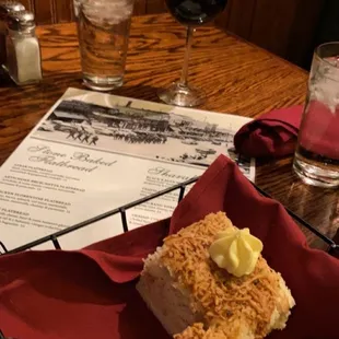 a plate of food and a glass of wine