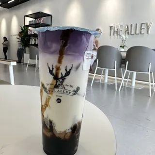 Ube Taro Brown Sugar Deerioca Milk(w/ Brown Sugar Boba & Taro)