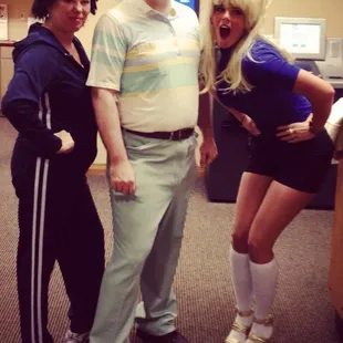 Last year&apos;s costume idea with my coworkers, thanks to Alley Vintage.