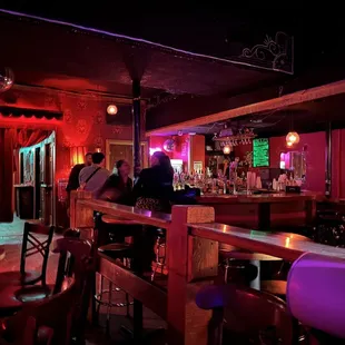people sitting at the bar