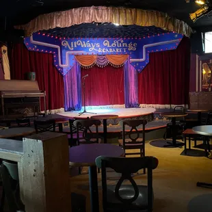 a stage set up for a show