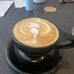 Salted honey latte