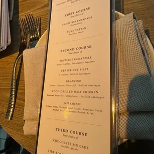 Miami Spice Menu