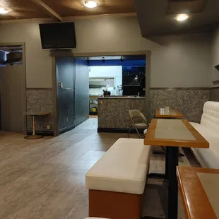 the kitchen and dining area