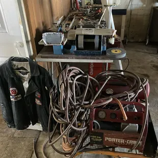 a variety of welding equipment