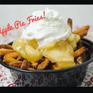 Apple pie fries