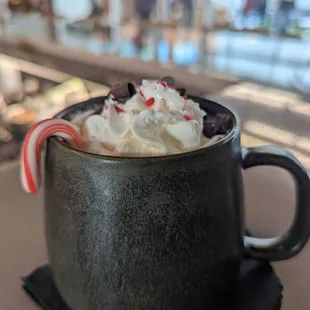 Peppermint Mocha Coffee w/Rum