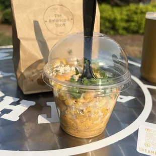 Free Side of Yum Yum Street Corn with Purchase of 3 tacos.