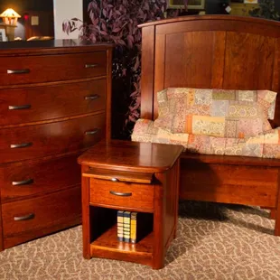Beautiful Bedroom Sets made in the wood and stain of your choice.