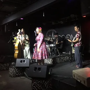 a group of people on stage