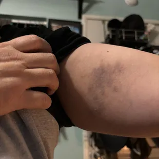 After math of security being aggressive w me.