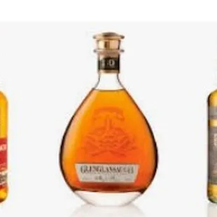 three bottles of whisky