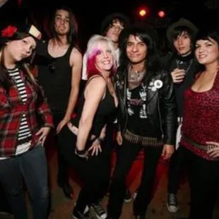 a group of punk rockers