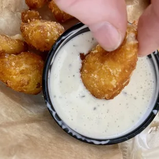 Cheese Curds w/ house made Ranch