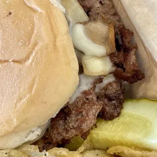 Mushroom Swiss Burger