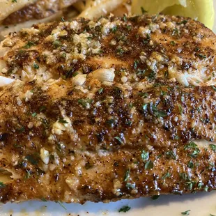 Up close blackened mahi