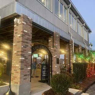 The patio side of restaurant