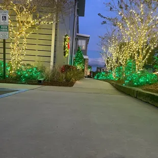 outside