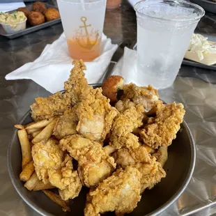 Fried oyster platter