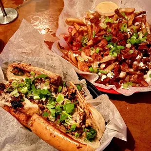 Sisig Chopped Cheese + Carmen Fries