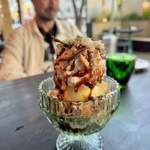 Anchovy sundae