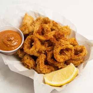 Fried Calamari with our House Dipping Sauce